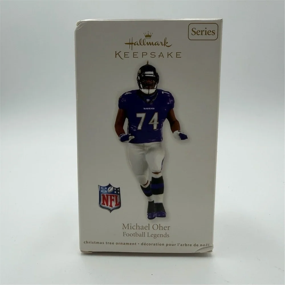 Hallmark Keepsake NFL Legends Michael Oher Baltimore Ravens‎ Ornament w/